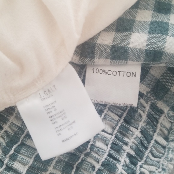 Brandy Melville 2 Bralettes Green Gingham & Blush - Picture 3 of 4